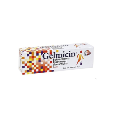 Gelmicin 50 mg/100 mg/1 g/100 g crema tubo con 40 g (Betametasona/Gentamicina/Clotrimazol)