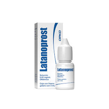 Latanoprost 50 mcg/1 mL solución oftálmica frasco gotero con 3 mL (Opko)