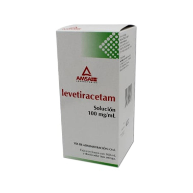 Levetiracetam 100 mg/mL solución oral frasco con 300 mL (AMSA)