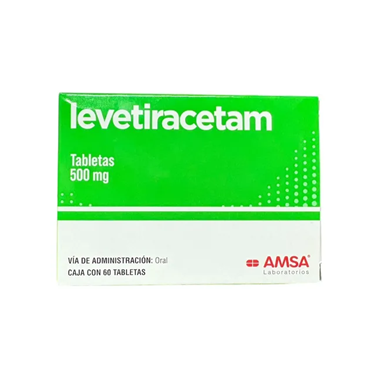 Levetiracetam 500 mg con 60 tabletas (AMSA)
