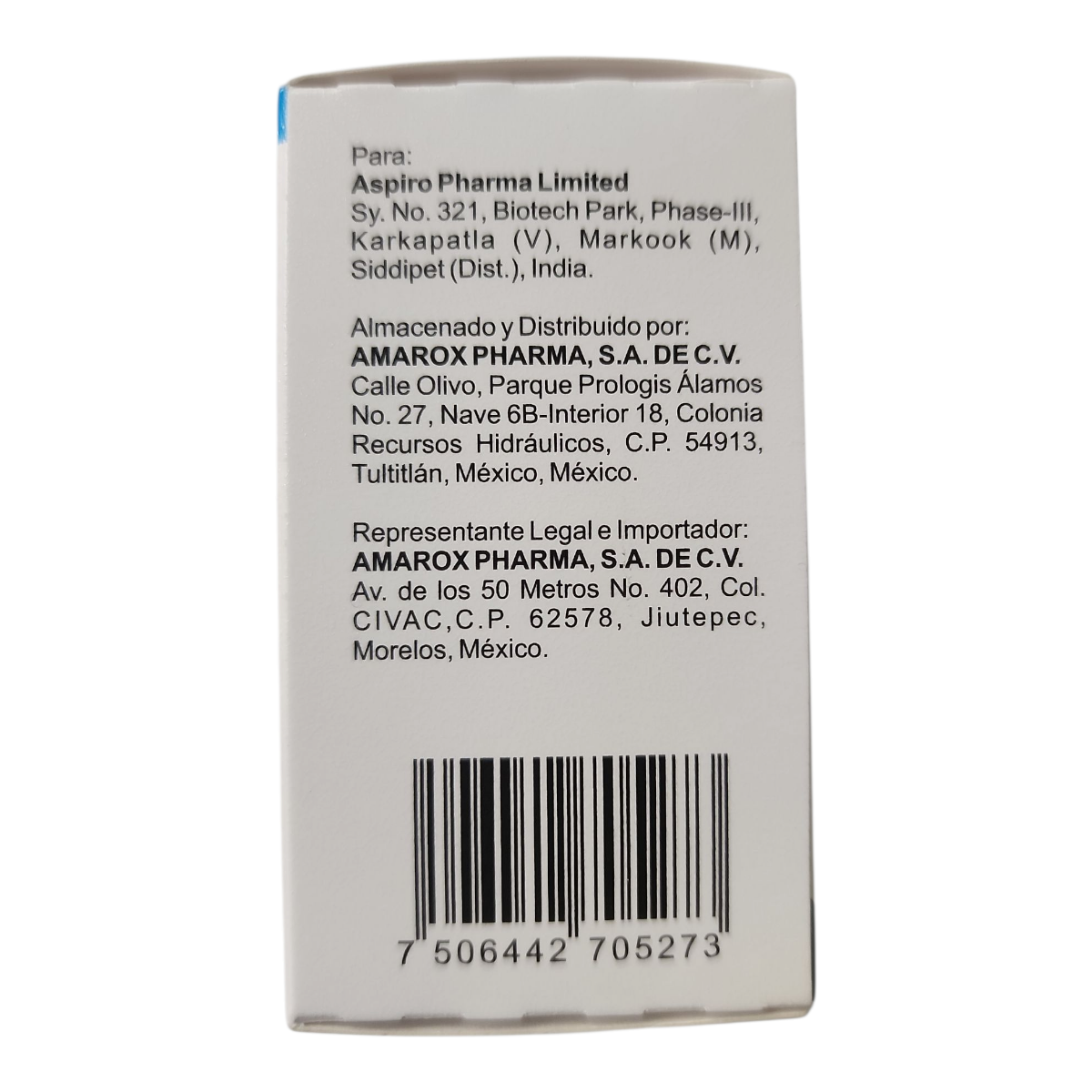 Dapagliflozina 10 mg con 28 tabletas (Camber)