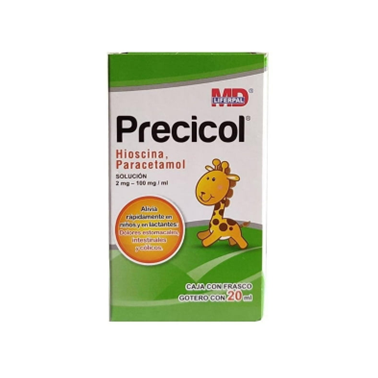 Precicol 2 mg/100 mg/mL solución oral frasco gotero 20 mL (Hioscina/Paracetamol)