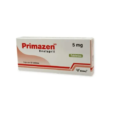 Primazen 5 mg con 30 tabletas (Enalapril)