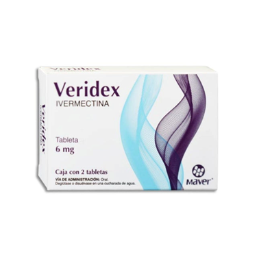 Veridex 6 mg con 2 tabletas (Ivermectina)